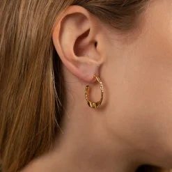 ETTA GOLDEN CREOL EARRING - Sisi Copenhagen