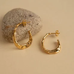 ETTA GOLDEN CREOL EARRING - Sisi Copenhagen