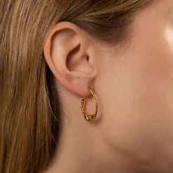 ETTA GOLDEN CREOL EARRING - Sisi Copenhagen