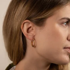ETTA GOLDEN CREOL EARRING - Sisi Copenhagen