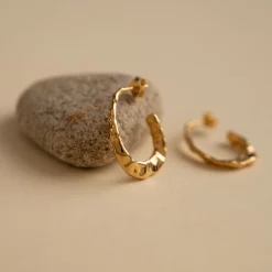 ETTA GOLDEN CREOL EARRING - Sisi Copenhagen