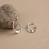 ETTA SILVER CREOL EARRING - Sisi Copenhagen