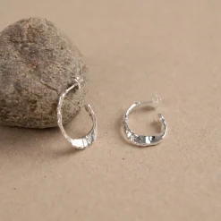 ETTA SILVER CREOL EARRING - Sisi Copenhagen