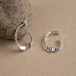 ETTA SILVER CREOL EARRING - Sisi Copenhagen