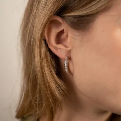 ETTA SILVER CREOL EARRING - Sisi Copenhagen