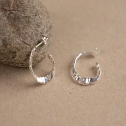 ETTA SILVER CREOL EARRING - Sisi Copenhagen