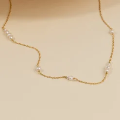 EVIE PEARL GOLDEN NECKLACE