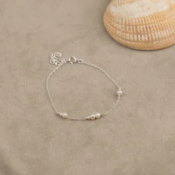 EVIE PEARL SILVER BRACELET