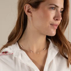 EVIE PEARL SILVER NECKLACE