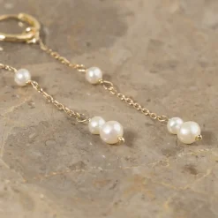 EVIE PEARL SOLID GOLD EARRING