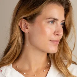 EVIE PEARL SOLID GOLD NECKLACE
