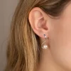 FAYE PEARL SILVER EARRING