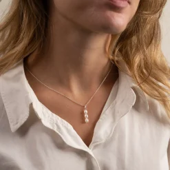 FILIPPA WHITE PEARL SILVER PENDANT - Sisi Copenhagen