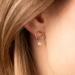 FIONA PEARL GOLDEN EARRING