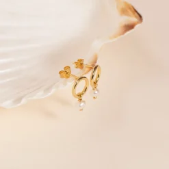 FIONA PEARL GOLDEN EARRING