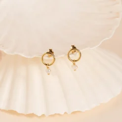 FIONA PEARL GOLDEN EARRING
