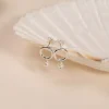 FIONA PEARL SILVER EARRING