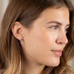 FIONA PEARL SILVER EARRING