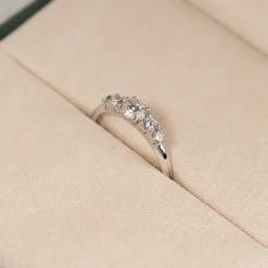 FIVE-STONE TRELLIS DIAMOND RING - 0.5ct - WG