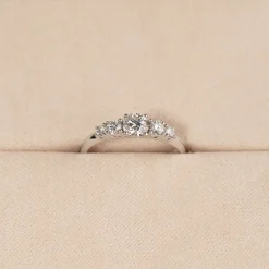 FIVE-STONE TRELLIS DIAMOND RING - 0.5ct - WG