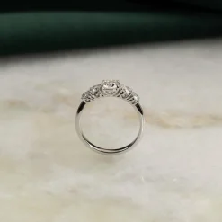 FIVE-STONE TRELLIS DIAMOND RING - 1.0ct - WG