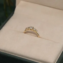 FIVE-STONE TRELLIS DIAMOND RING - 0.5ct - YG