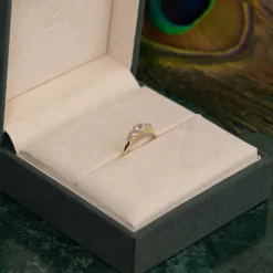FIVE-STONE TRELLIS DIAMOND RING - 0.5ct - YG