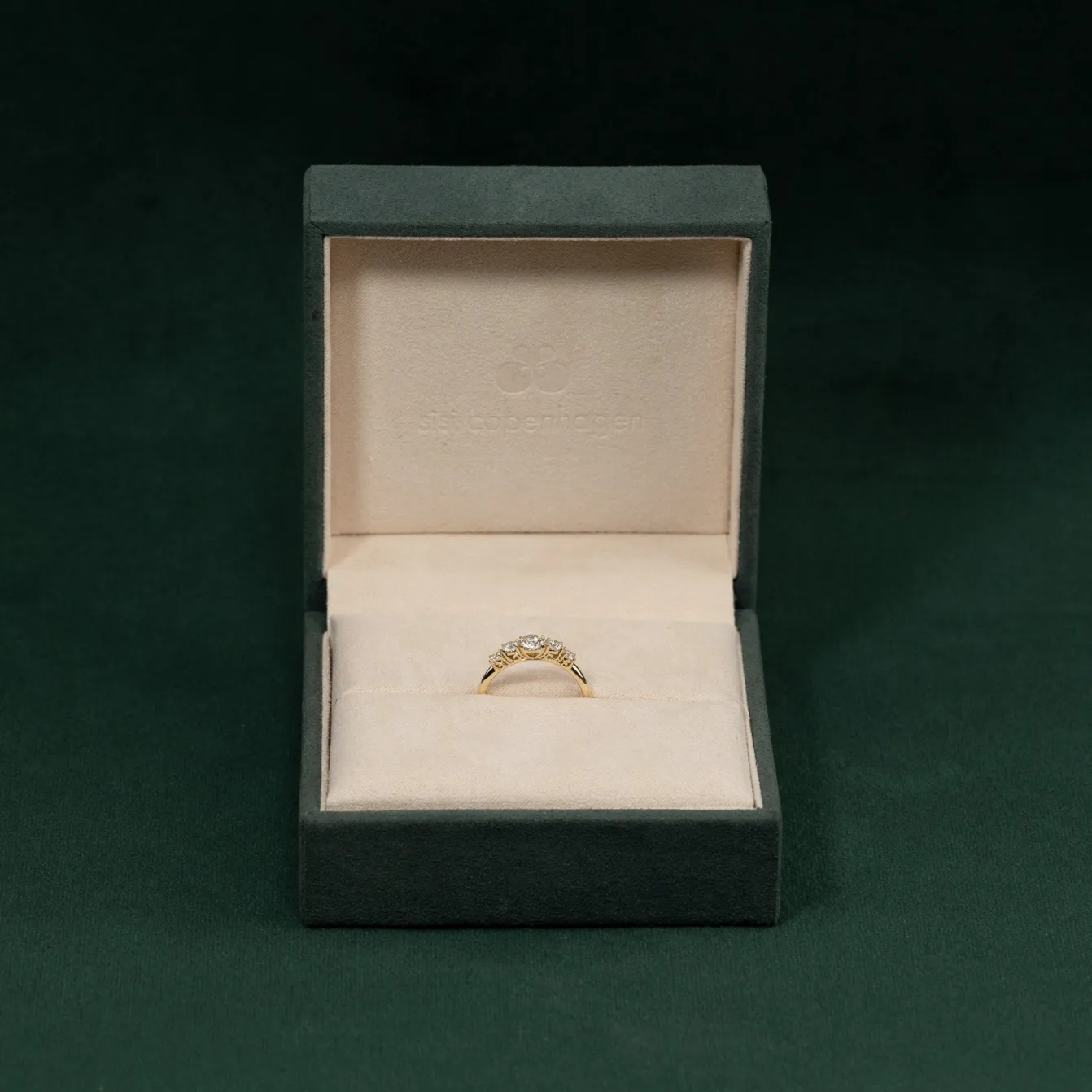 FIVE-STONE TRELLIS DIAMOND RING - 0.7ct - YG