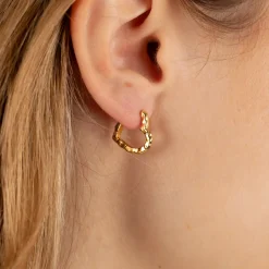 FREYA GOLDEN CREOL EARRING
