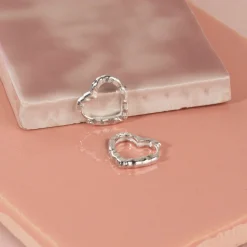 FREYA SILVER CREOL EARRING