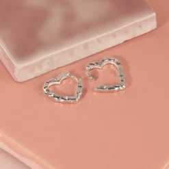 FREYA SILVER CREOL EARRING