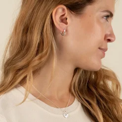 FREYA SILVER CREOL EARRING