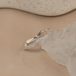 GAIA CRYSTAL SILVER RING