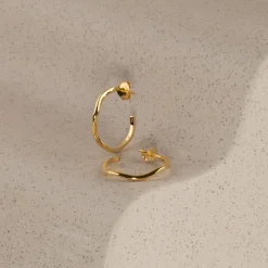 GAIA GOLDEN CREOL EARRING