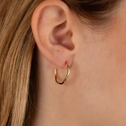 GAIA GOLDEN CREOL EARRING