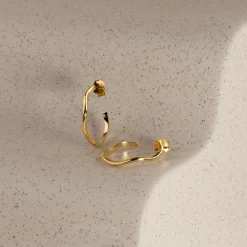 GAIA GOLDEN CREOL EARRING