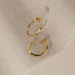 GAIA GOLDEN CREOL EARRING