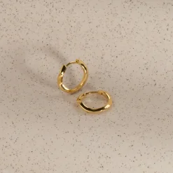 GAIA GOLDEN HUGGIE EARRING
