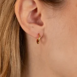 GAIA GOLDEN HUGGIE EARRING