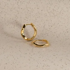 GAIA GOLDEN HUGGIE EARRING