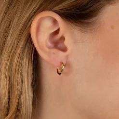 GAIA GOLDEN HUGGIE EARRING