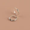 GAIA SILVER HUGGIE EARRING