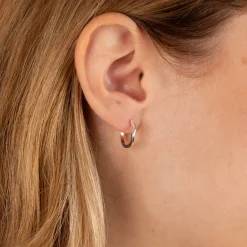 GAIA SILVER HUGGIE EARRING