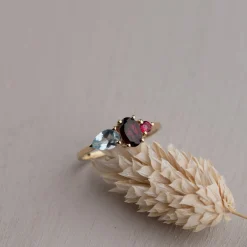 GEM CLUSTER SOLID GOLD RING - Sisi Copenhagen