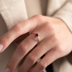 GEM CLUSTER SOLID GOLD RING - Sisi Copenhagen