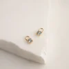 GEMMA BLUE TOPAZ GOLDEN EARRING CHARM - Sisi Copenhagen