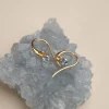 GEMMA BLUE TOPAZ GOLDEN HOOK EARRING - Sisi Copenhagen