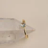 GEMMA BLUE TOPAZ GOLDEN RING - Sisi Copenhagen