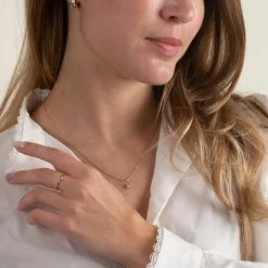 GEMMA BLUE TOPAZ GOLDEN RING - Sisi Copenhagen