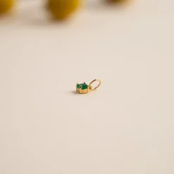 GEMMA GREEN AGATE GOLDEN PENDANT - Sisi Copenhagen